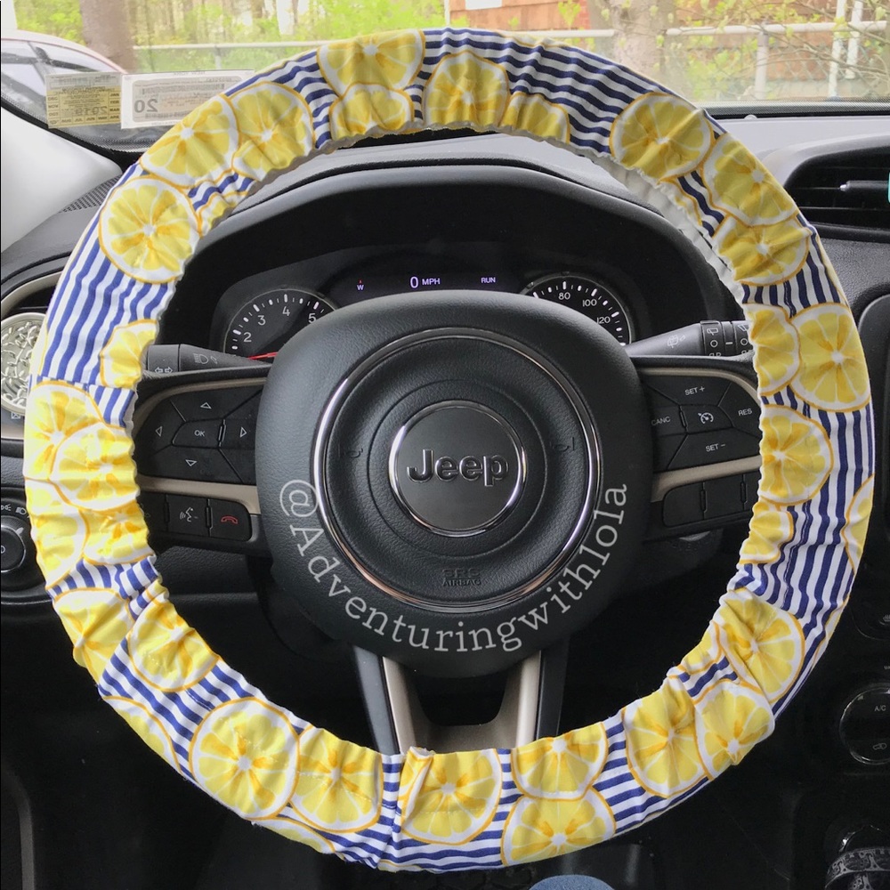 Lemon - Boho Hippie Steering Wheel Cover